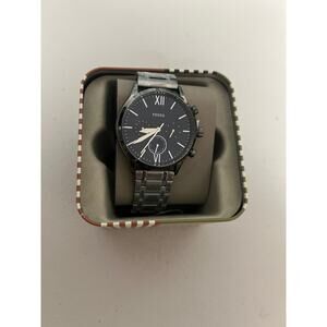 Fossil BQM2401 Fenmore Multifunction Smoke Stainless Steel Watch BQ2401